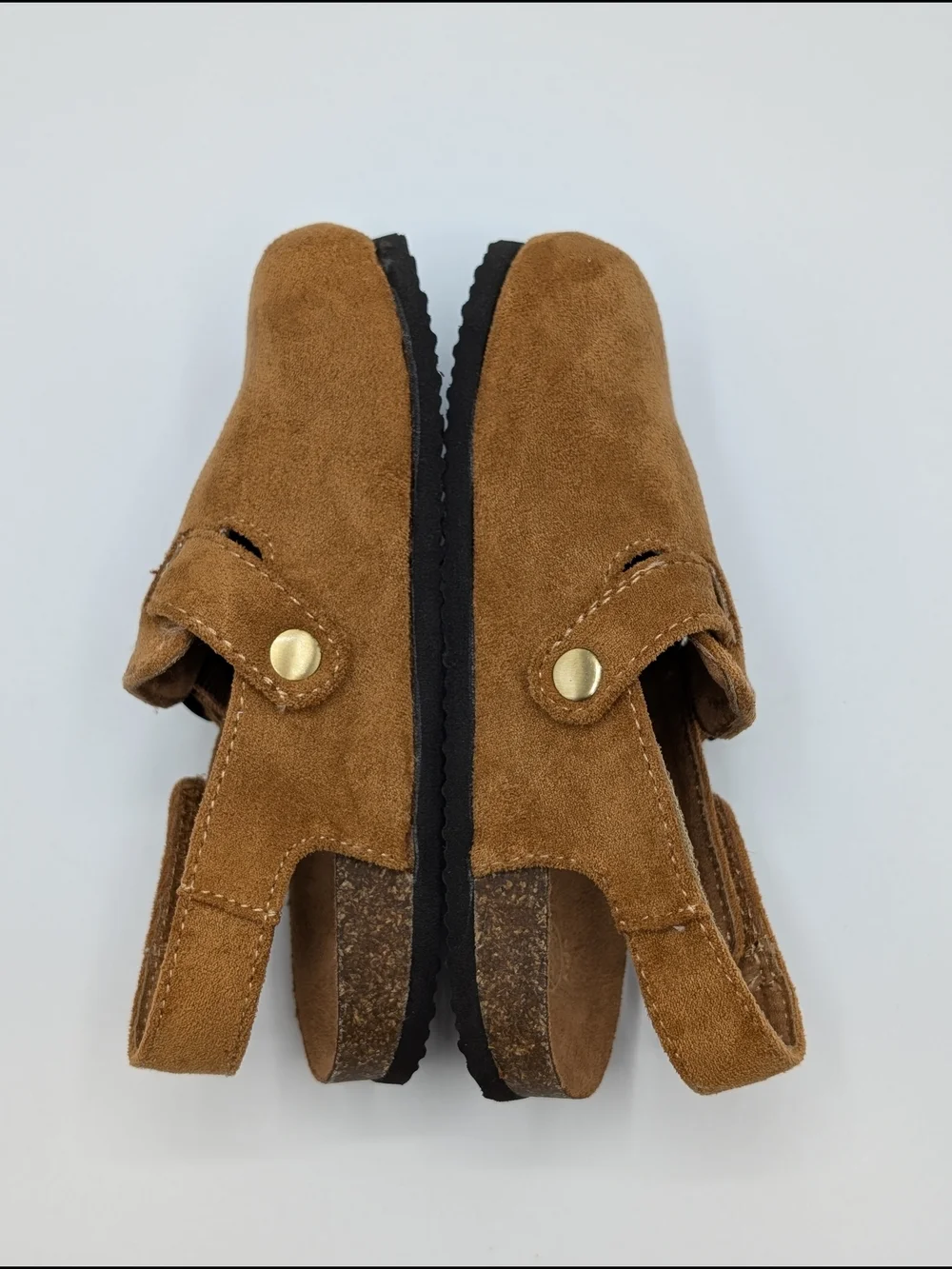 White Mountain Foodbed Shoes Little Kids 9 Suede Backstrap Clogs in Brown Benni